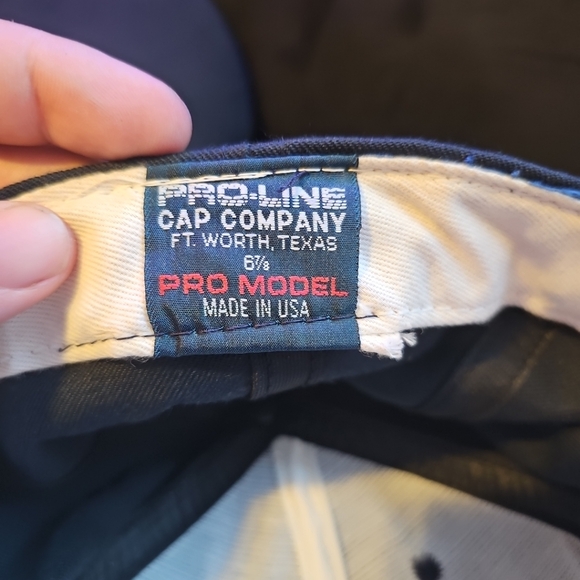 VTG Notre Dame Hat Pro Line Baseball Cap Size 6 7/8 Wool USA Pro Model Fitted - Picture 7 of 7